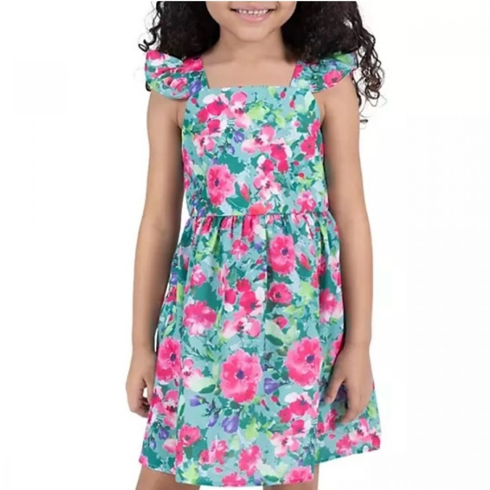 Counting Daisies Floral Dress in Pink and Green size 18-24